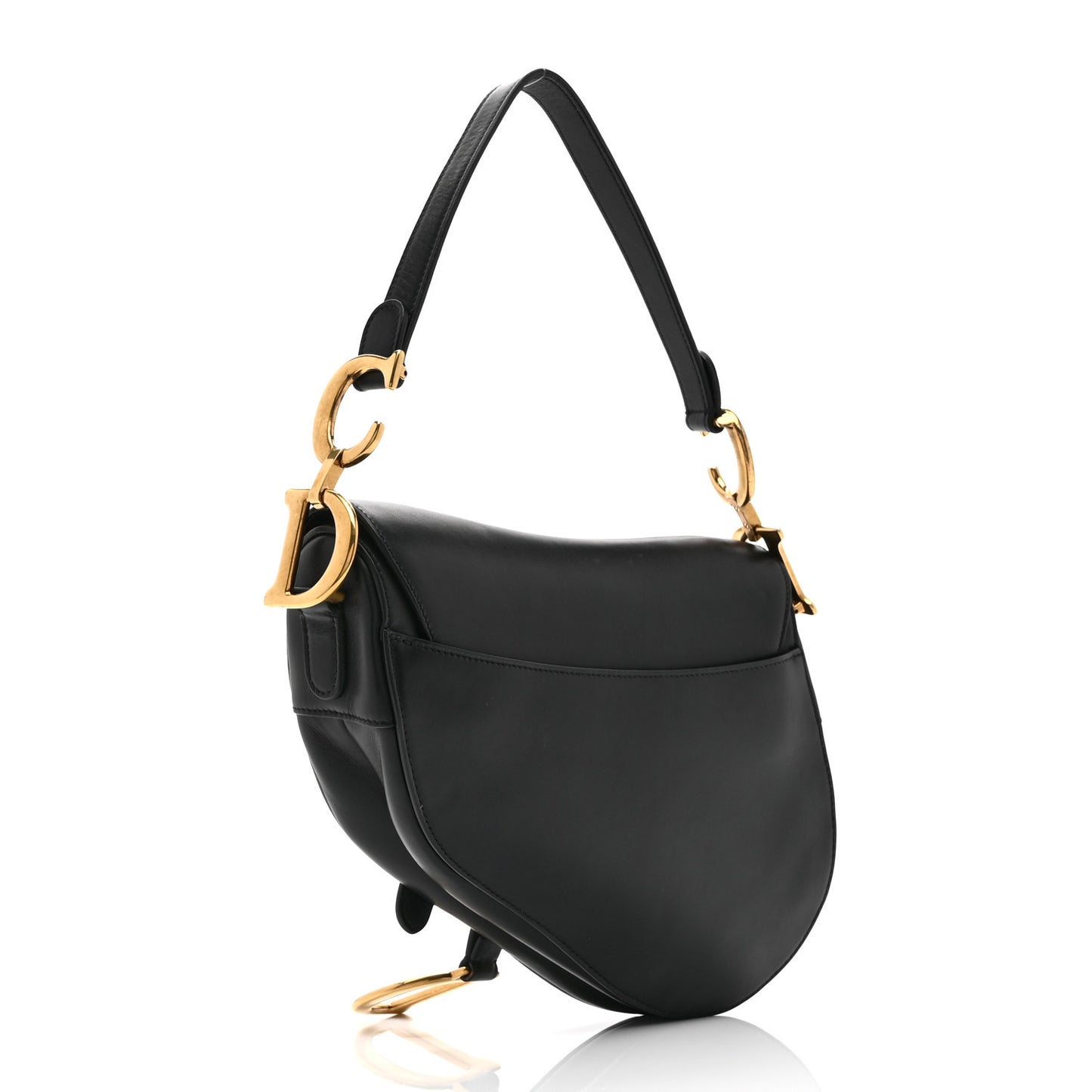 Calfskin Saddle Bag Black