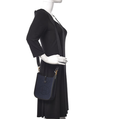 Hermes Feutre Swift Evelyne TPM Bleu Nuit Black 2 of 11