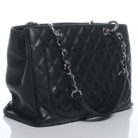 Caviar Grand Shopping Tote GST Black