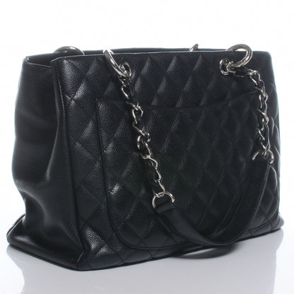 Chanel Caviar Grand Shopping Tote GST Black 3 of 7