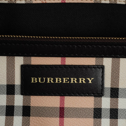 Burberry Haymarket Check Large Canterbury Tote Chocolate 6 of 8