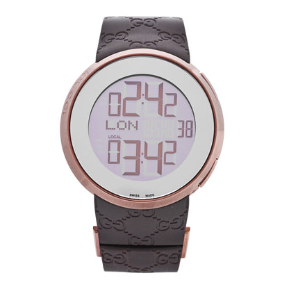 Gucci Stainless Steel Rubber 45mm Digital I-Gucci Watch Brown 1 of 5