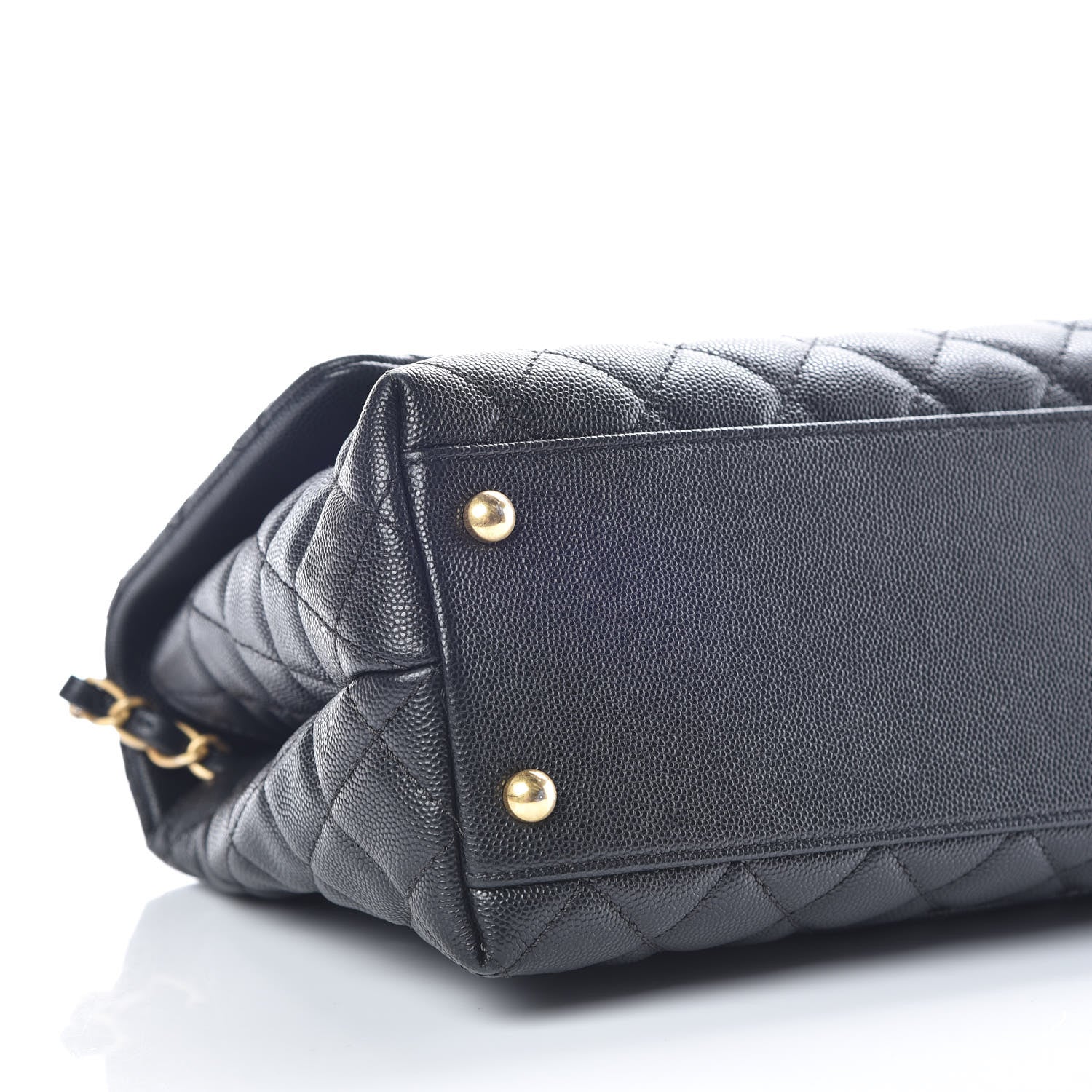 Chanel Caviar Quilted Small Coco Handle Flap Black 5 of 9