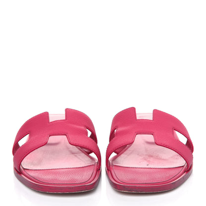 Hermes Epsom Oran Sandals 36 Rose Extreme 2 of 18