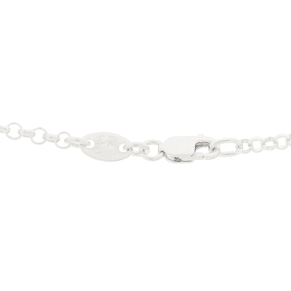 Chrome Hearts Sterling Silver Baby Fat Cross Pendant Roll Chain Necklace 4 of 6