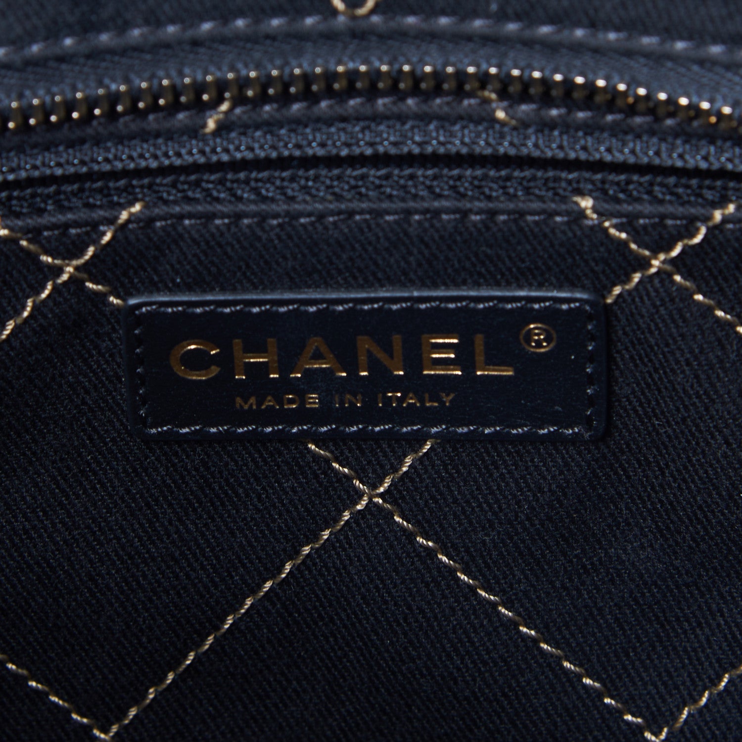 Chanel Grained Calfskin Large Shopping Fever Tote Gold 8 of 9