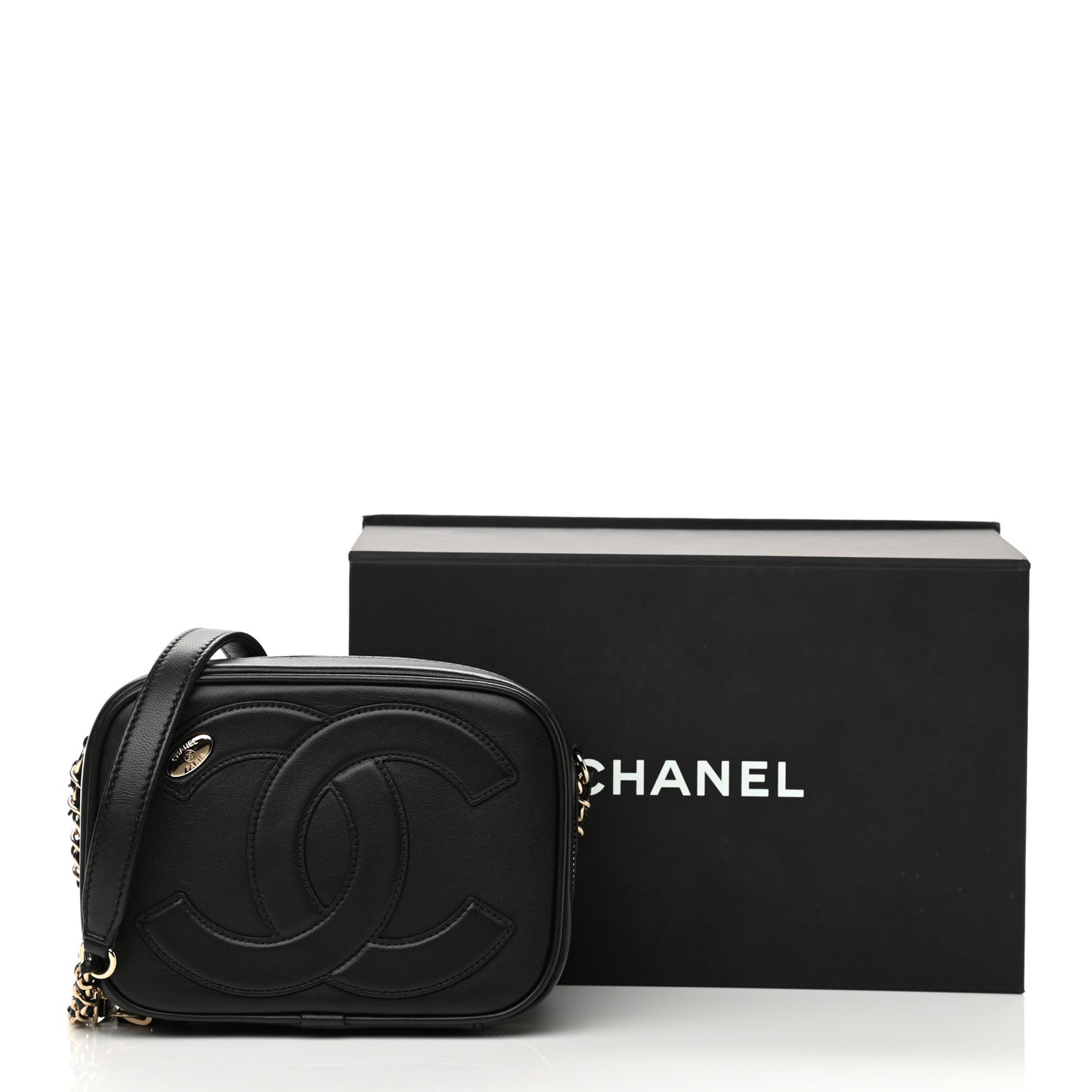 Calfskin CC Mania Camera Case Black