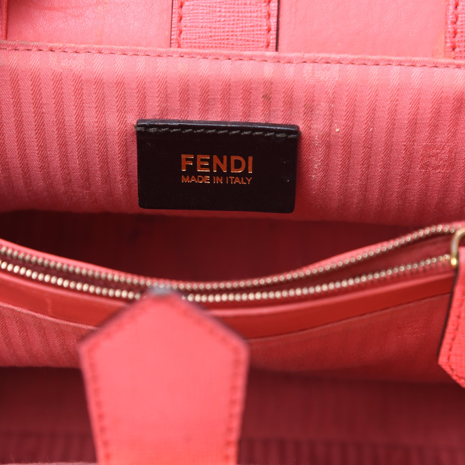 Fendi Vitello Elite Flamingo Petite 2Jours Tote Rosa Exstasy 6 of 12