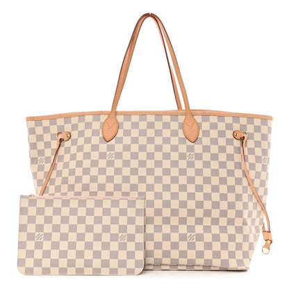 Louis Vuitton Damier Azur Neo Neverfull GM Rose Ballerine 1 of 11