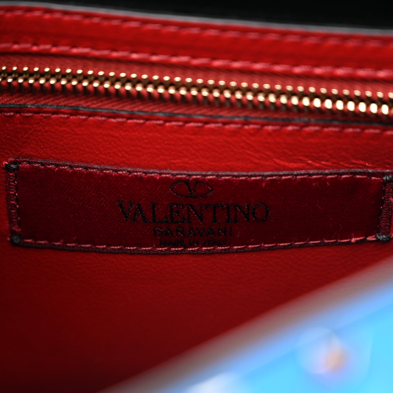 Valentino Garavani Nappa Medium Rockstud Spike Shoulder Bag Acid Blue 6 of 11