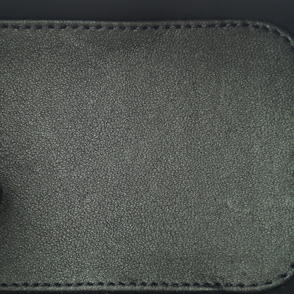Chanel Iridescent Lambskin Quilted Mini Top Handle Vanity Case With Chain Dark Green 5 of 10