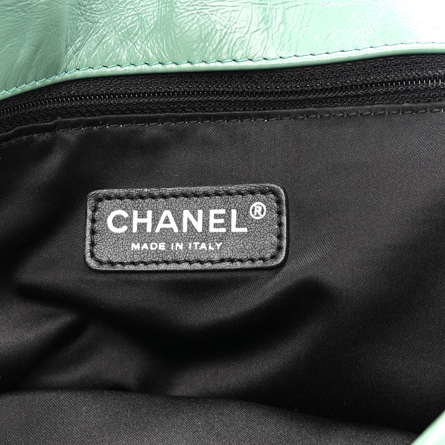 Chanel Glazed Calfskin Twisted Maxi Flap Green 5 of 10