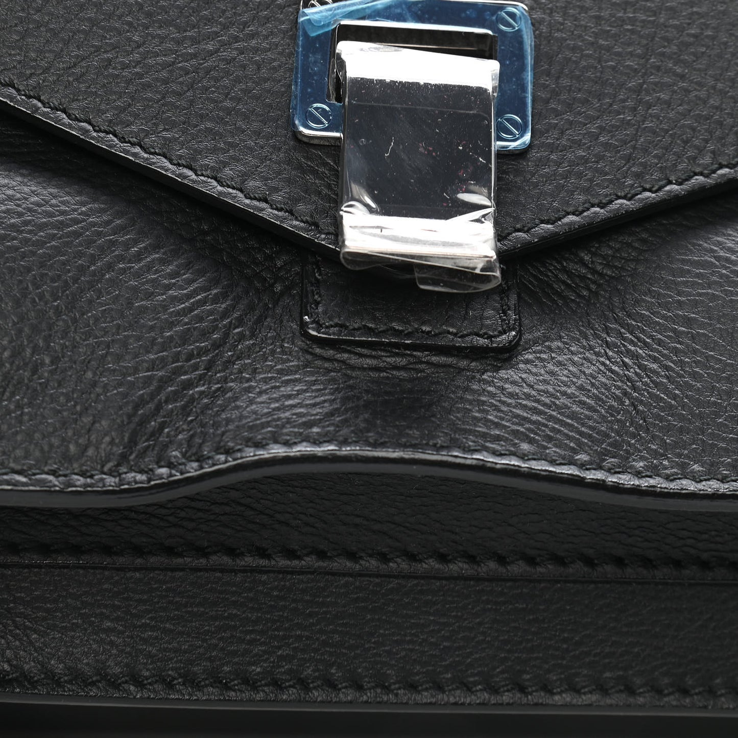 Soft Grainy Calfskin Medium PS1 Satchel Black