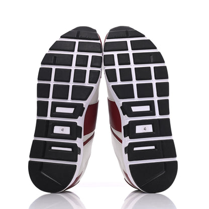 Gucci Calfskin Womens Interlocking G Sneakers 40 White Rosso 5 of 9