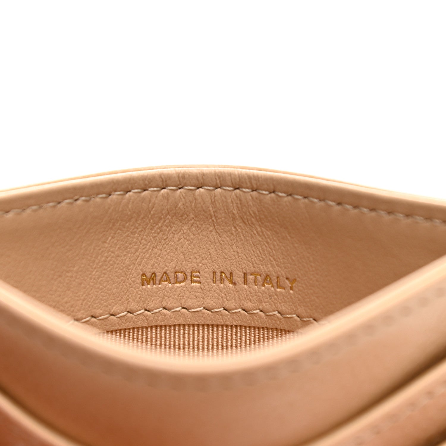 Chanel Caviar Quilted Card Holder Beige 7 of 8