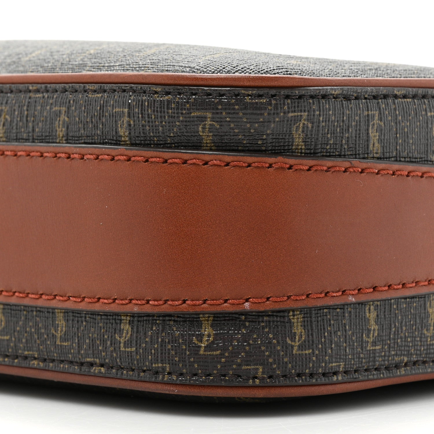 Saint Laurent Canvas Smooth Calfskin Le Monogramme Camera Bag Chestnut 8 of 11