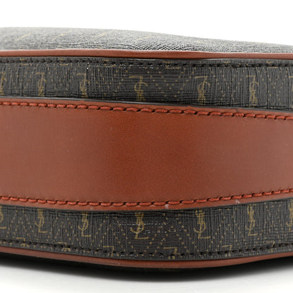 Saint Laurent Canvas Smooth Calfskin Le Monogramme Camera Bag Chestnut 8 of 11