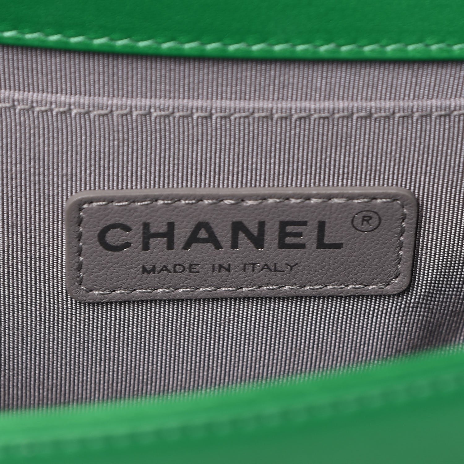 Chanel Metallic Calfskin Quilted Medium Boy Flap Green 6 of 9