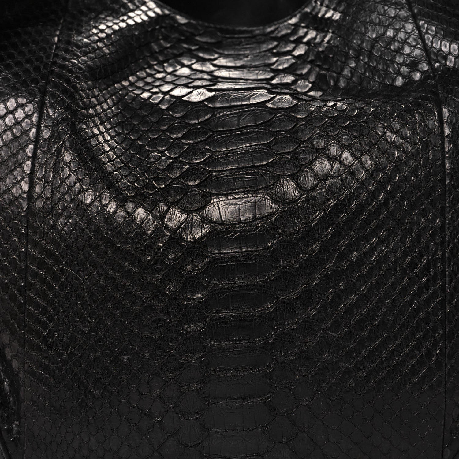 Gucci Snakeskin Medium Patti Stud Hobo Black 8 of 12