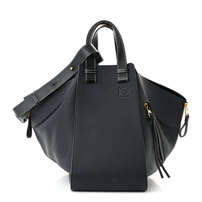 Loewe Calfskin Medium Hammock Shoulder Bag Black 1 of 11