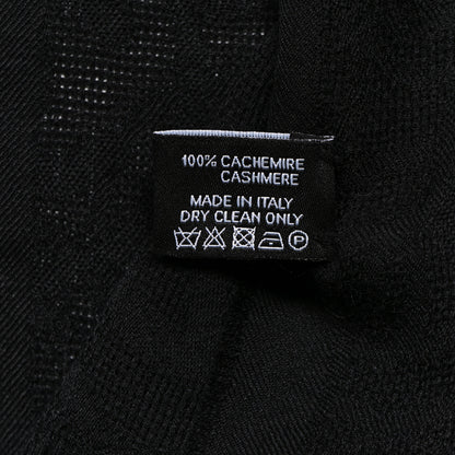 Chanel Cashmere CC Scarf Black 4 of 4