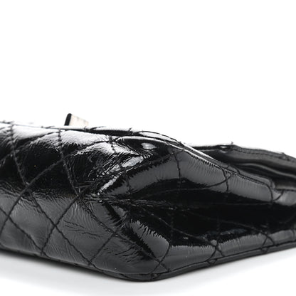 Chanel Crinkled Patent Quilted 2.55 Reissue Mini Flap Black 19 of 19
