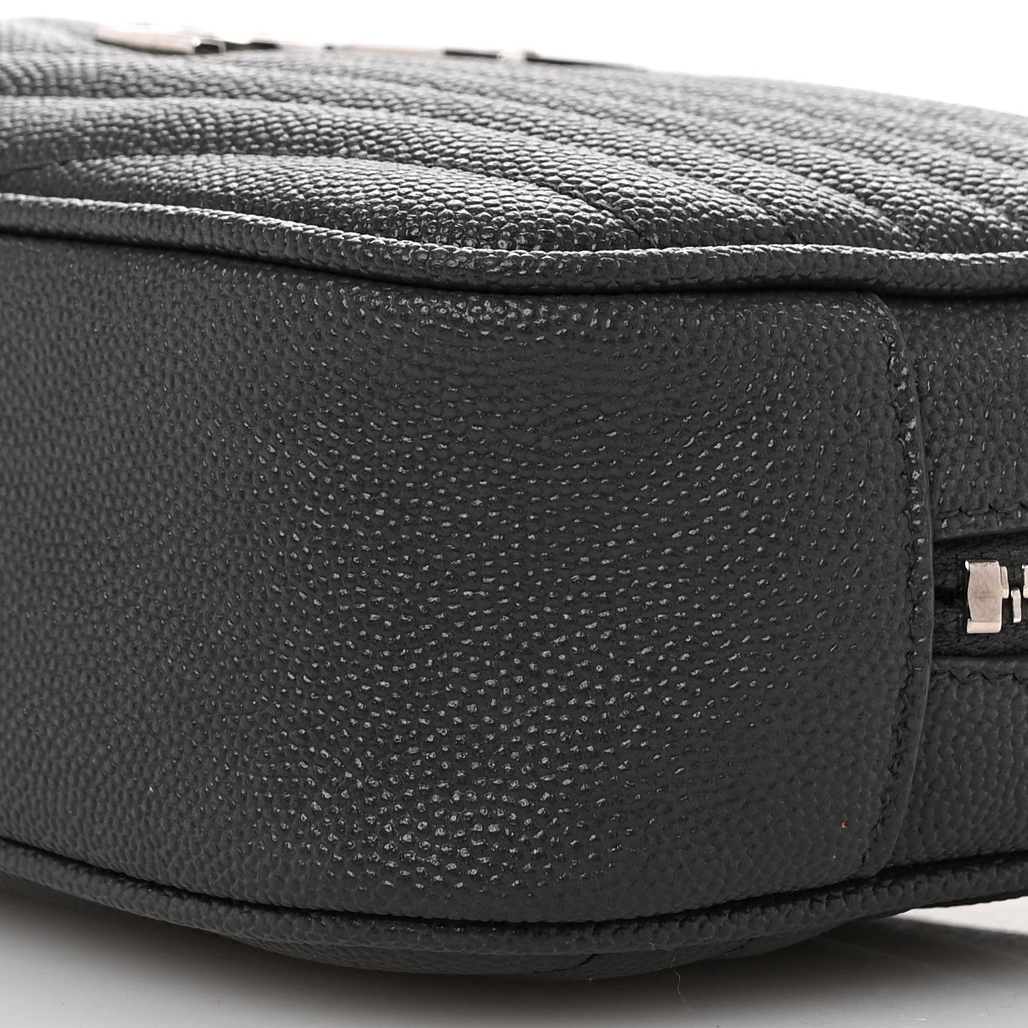 Saint Laurent Grain De Poudre Matelasse Monogram Mini Lou Camera Bag Asphalt 10 of 11