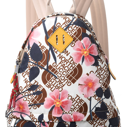 Gucci X THE NORTH FACE Econyl Nylon Floral Medium Backpack 9 of 13