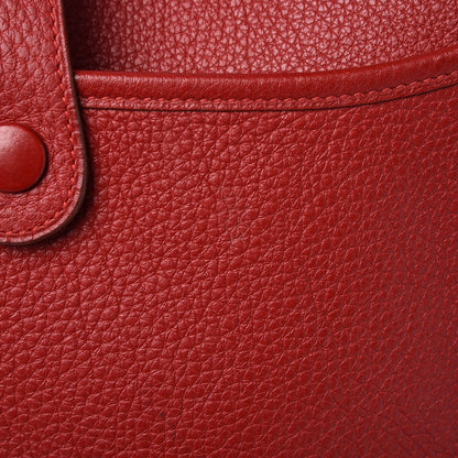 Hermes Taurillon Clemence Evelyne II PM Rouge Casaque 8 of 11
