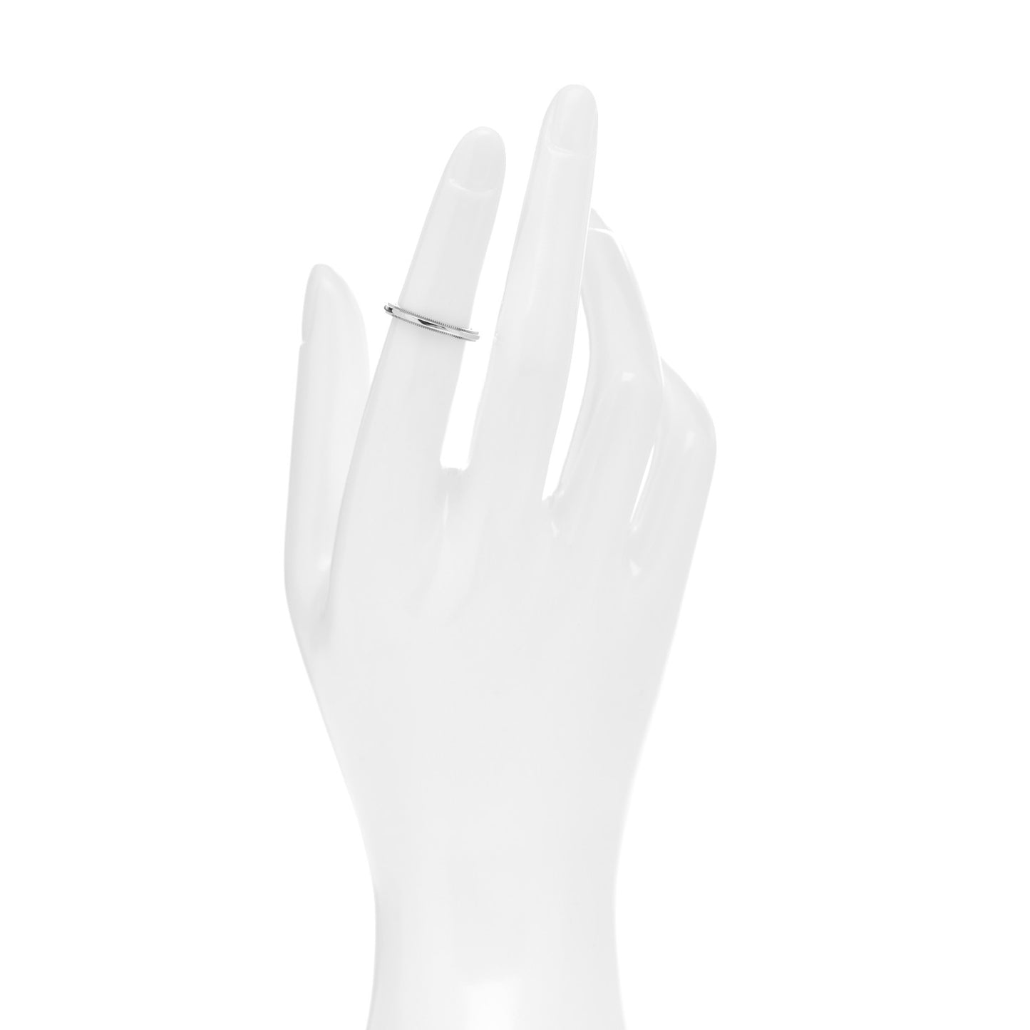 Platinum 2mm Milgrain Wedding Band Ring 48 4.5