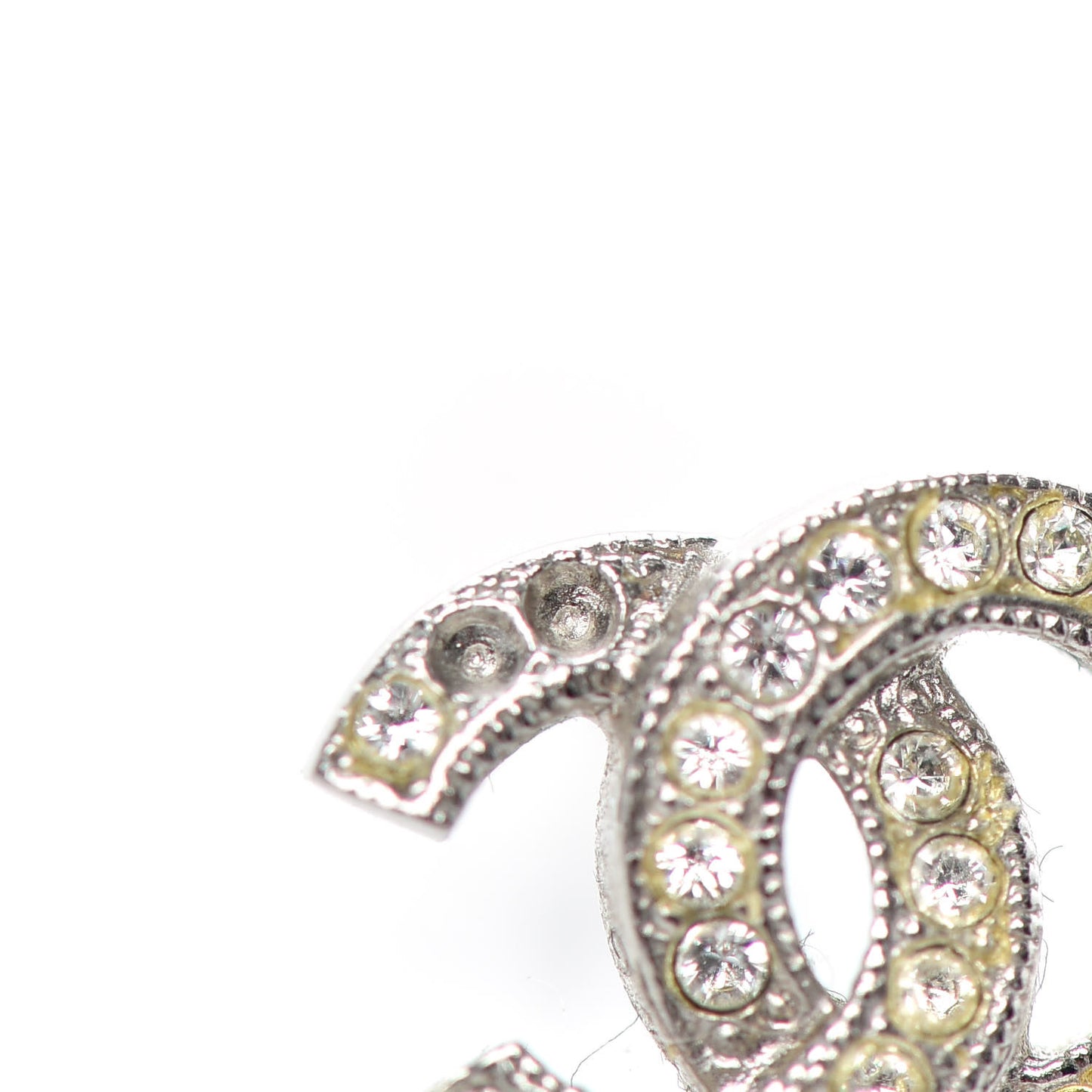 Crystal Mini Timeless CC Earrings Silver