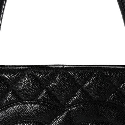 Chanel Caviar Quilted Medallion Tote Black 8 of 10