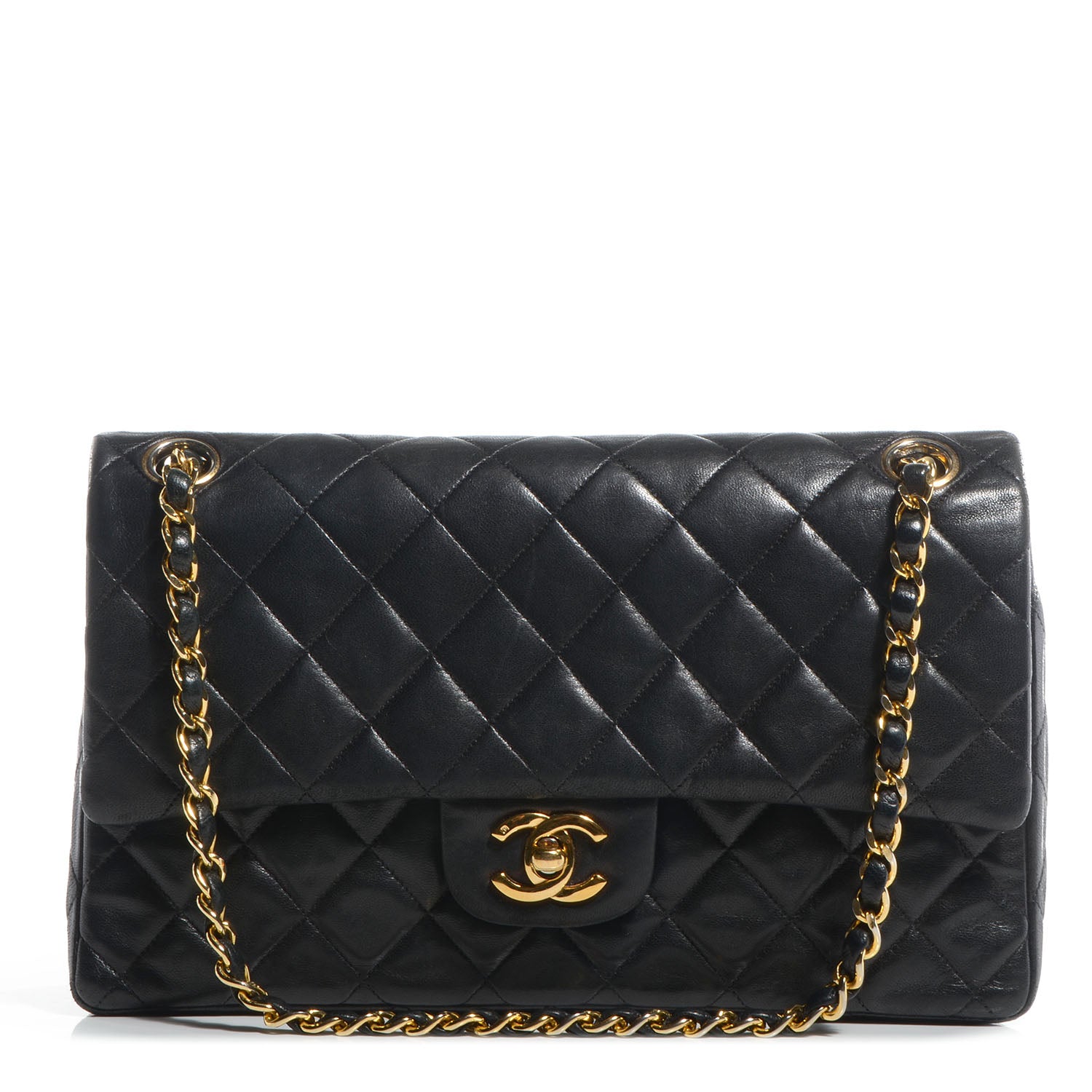 Chanel Lambskin Medium Double Flap Black 1 of 8