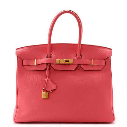 Hermes Togo Birkin 35 Rose Lipstick 1 of 14