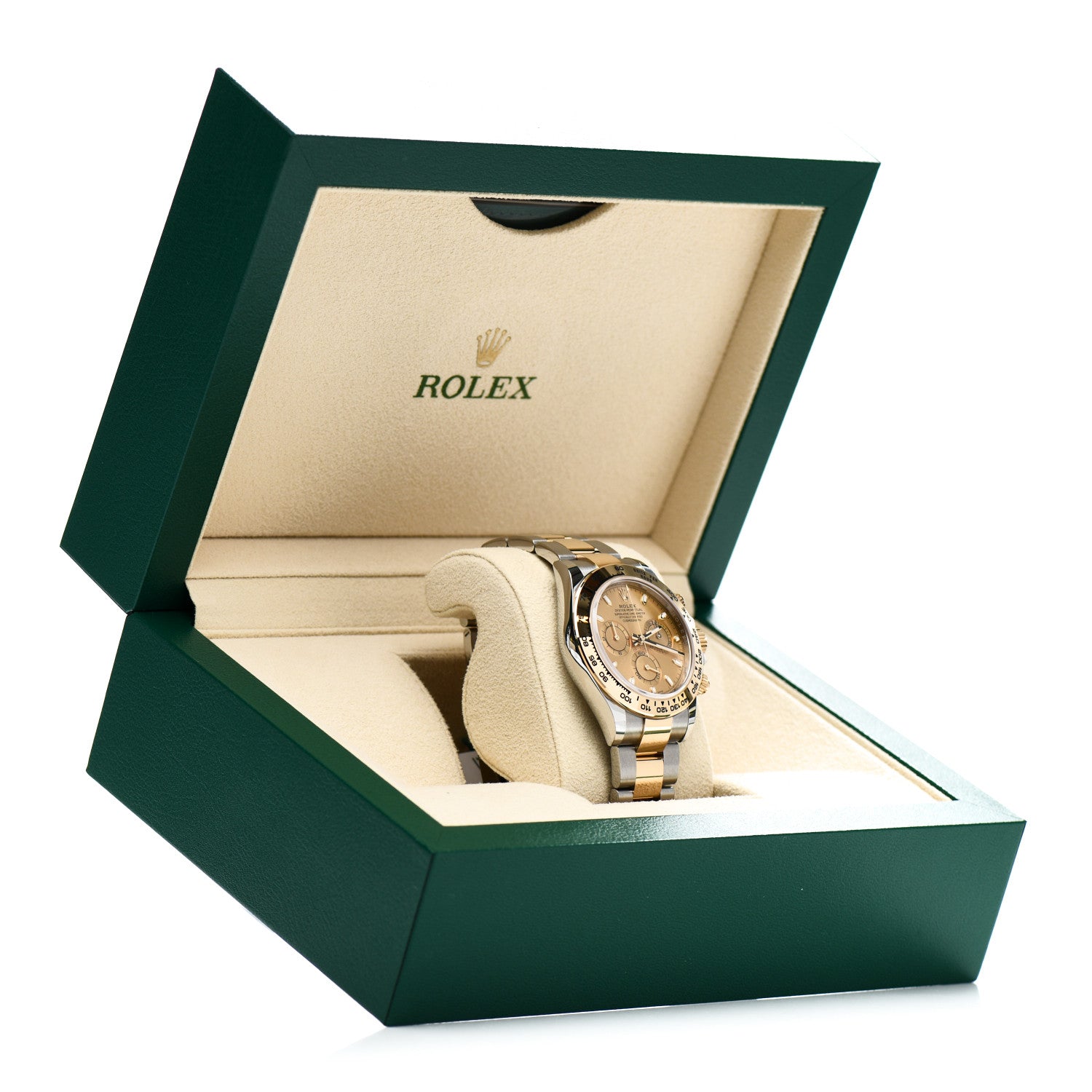 Rolex Stainless Steel 18K Yellow Gold 40mm Oyster Perpetual Cosmograph Daytona Watch Champagne 116503 5 of 5
