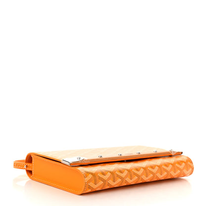Goyard Goyardine Monte Carlo Bois Clutch With Strap Yellow 4 of 10