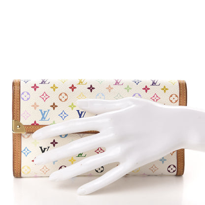 Louis Vuitton Monogram Multicolor Porte Tresor International Wallet White 2 of 7