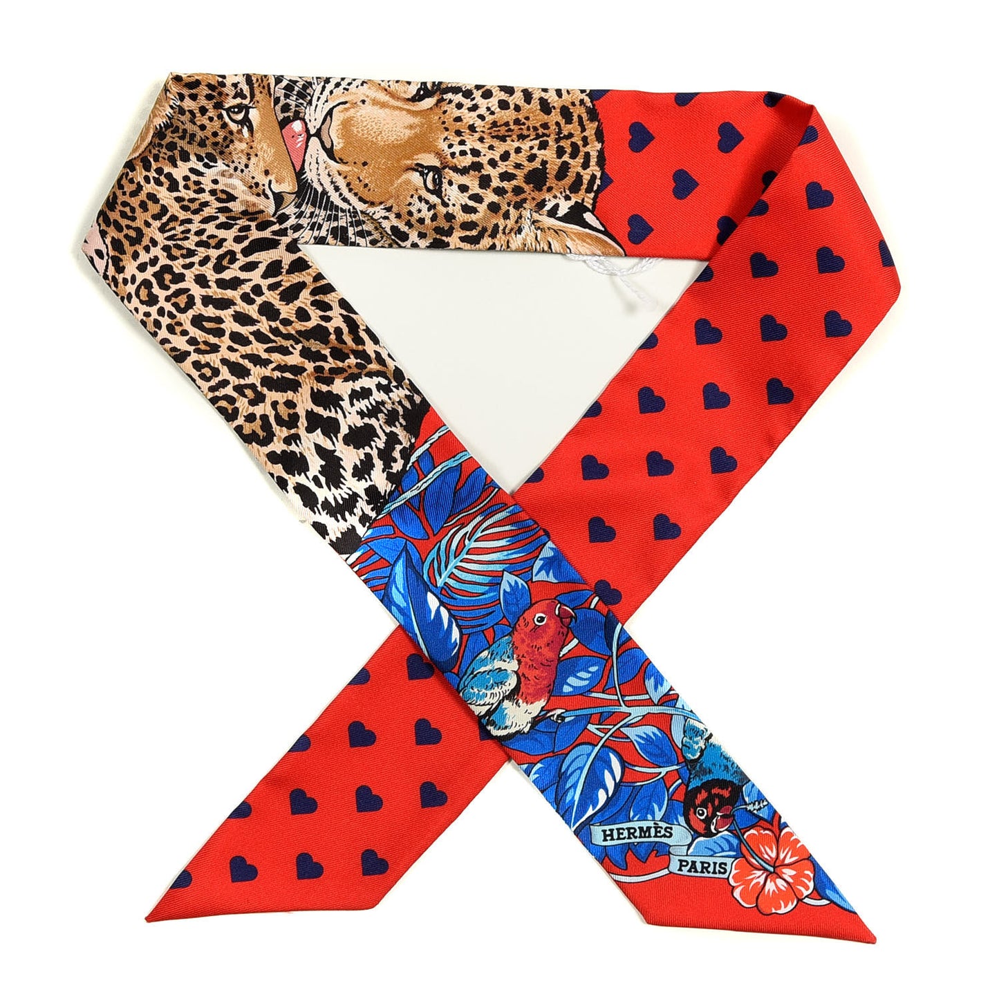 Silk Jungle Love Love Twilly Rouge Marine Fauve