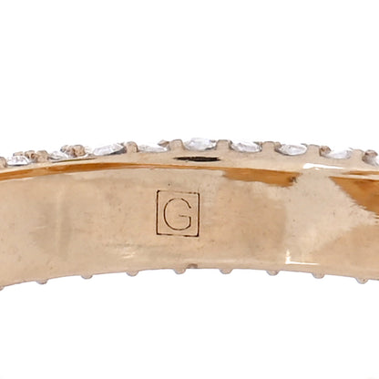 Gucci Crystal Double G Ring L Aged Gold 4 of 7
