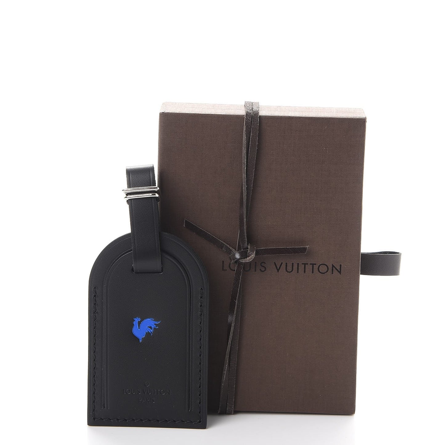 Calfskin Luggage Tag Black