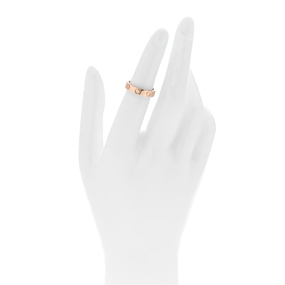 Cartier 18K Pink Gold Diamond 4mm LOVE Wedding Band Ring 49 4.75 2 of 4