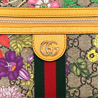 Gucci GG Supreme Monogram Flora Medium Ophidia Belt Bag Beige Multicolor Crop 8 of 14