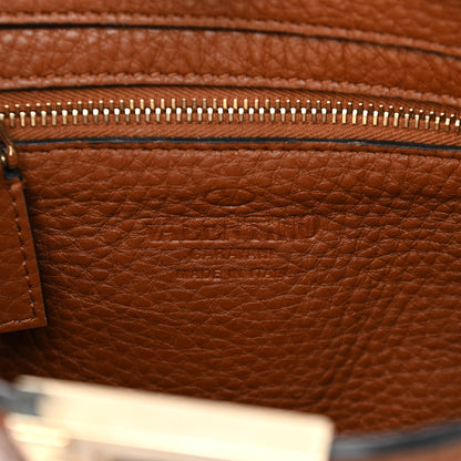 Valentino Garavani Pebbled Calfskin Mini Rockstud Flip-Lock Messenger Bag Light Cuir 5 of 10