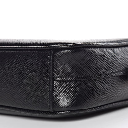 Prada Saffiano Lux Small Camera Crossbody Bag Black 9 of 9
