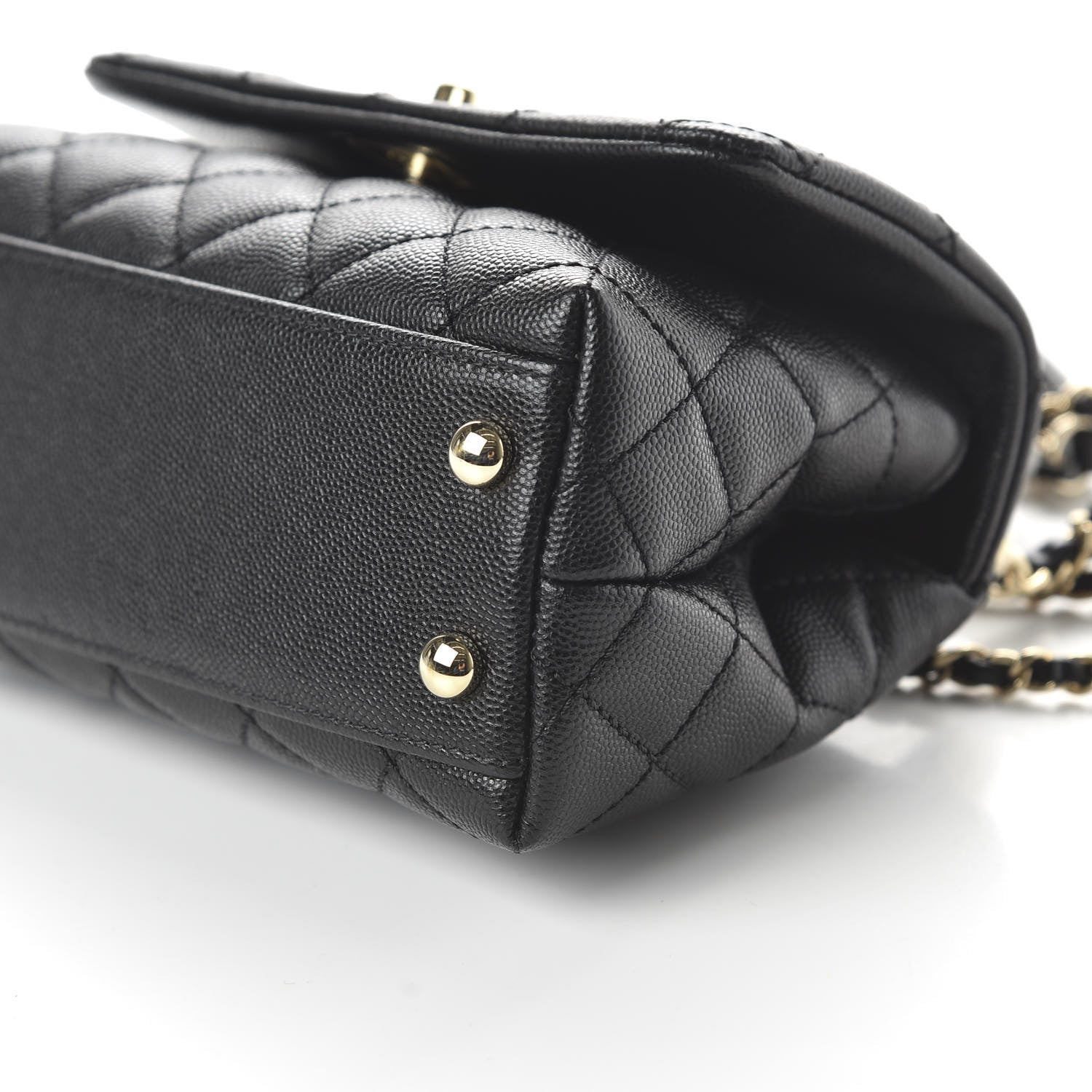 Chanel Caviar Quilted Extra Mini Coco Handle Flap Black 7 of 10