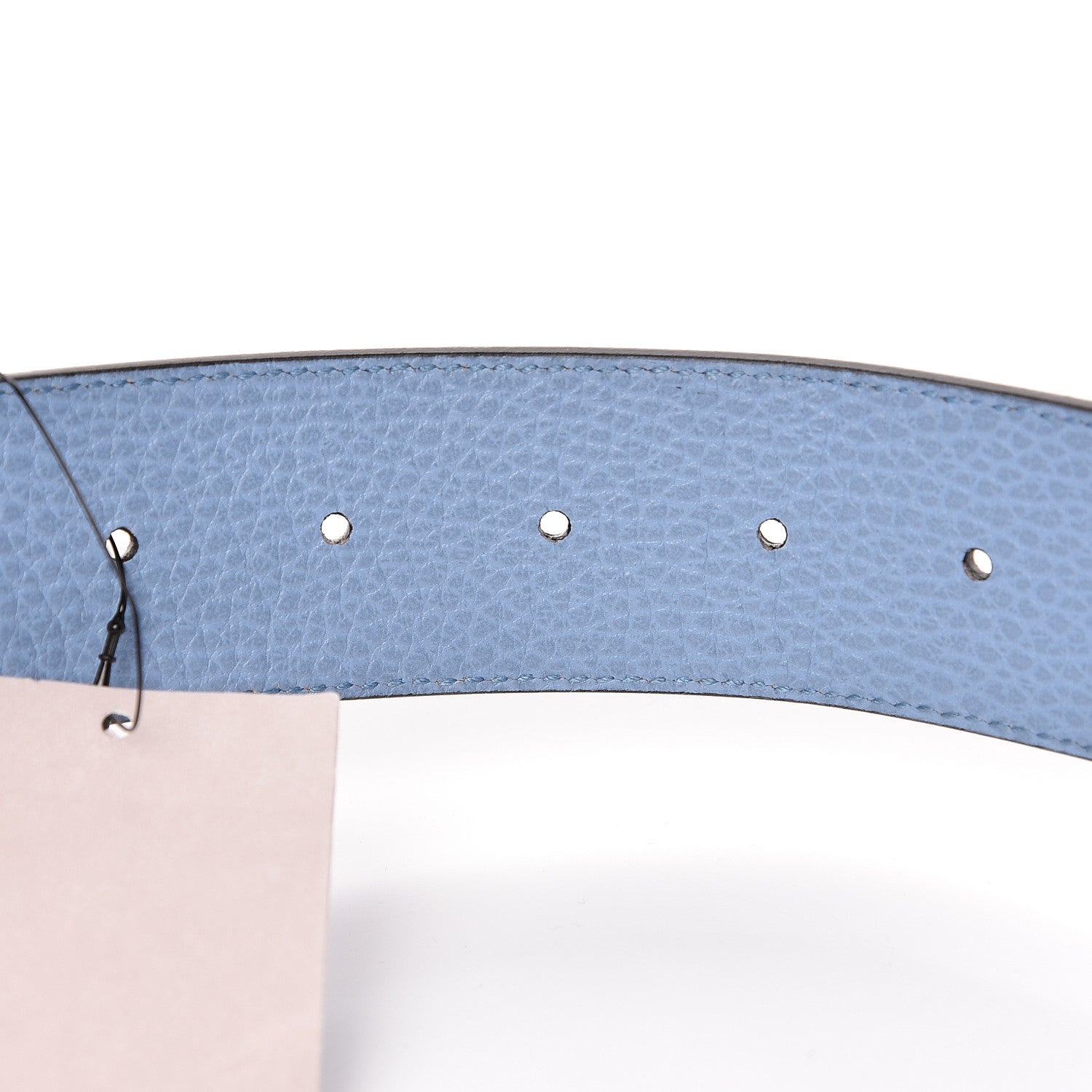Gucci Dollar Calfskin 1973 Reversible Belt 90 36 Black Mineral Blue 6 of 6