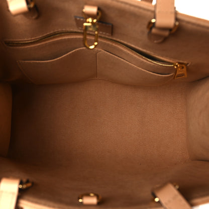 Louis Vuitton Empreinte Monogram Giant Onthego MM Arizona Creme 5 of 8