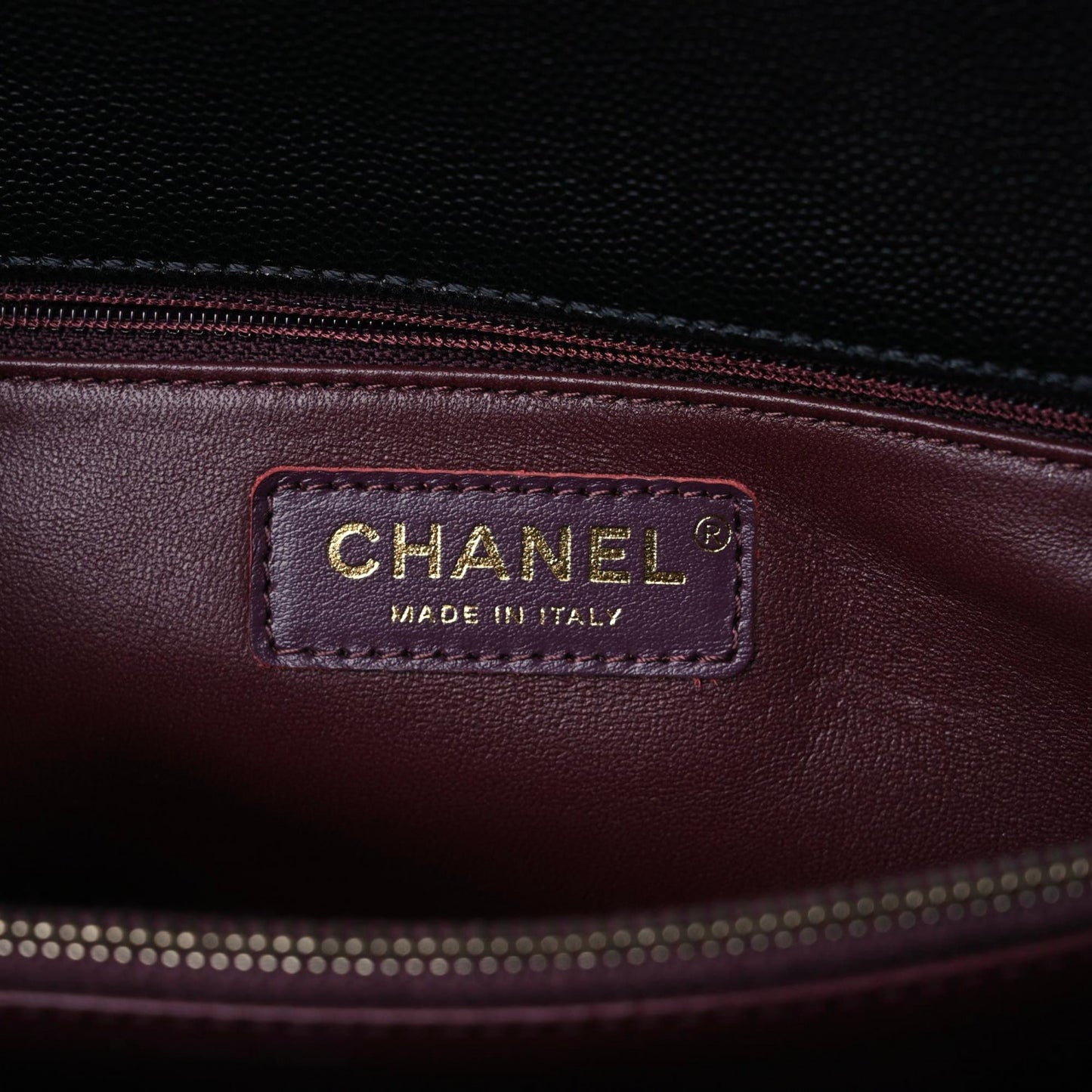 Caviar Quilted Medium Coco Handle Flap Black