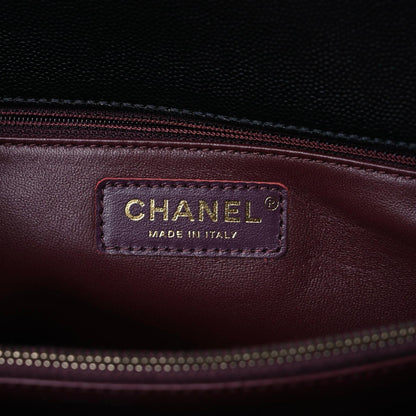 Chanel Caviar Quilted Medium Coco Handle Flap Black 14 of 14