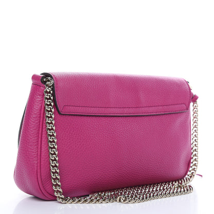 Gucci Cellarius Calfskin Medium Soho Flap Crossbody Bright Bouganville 3 of 11